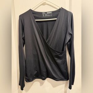 FIG Black Crossover Top
